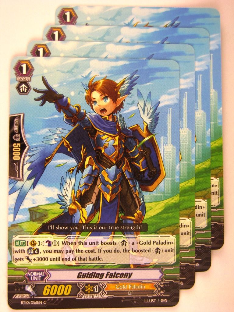 Cardfight!! Vanguard Cards: GUIDING FALCONY x4 BT10