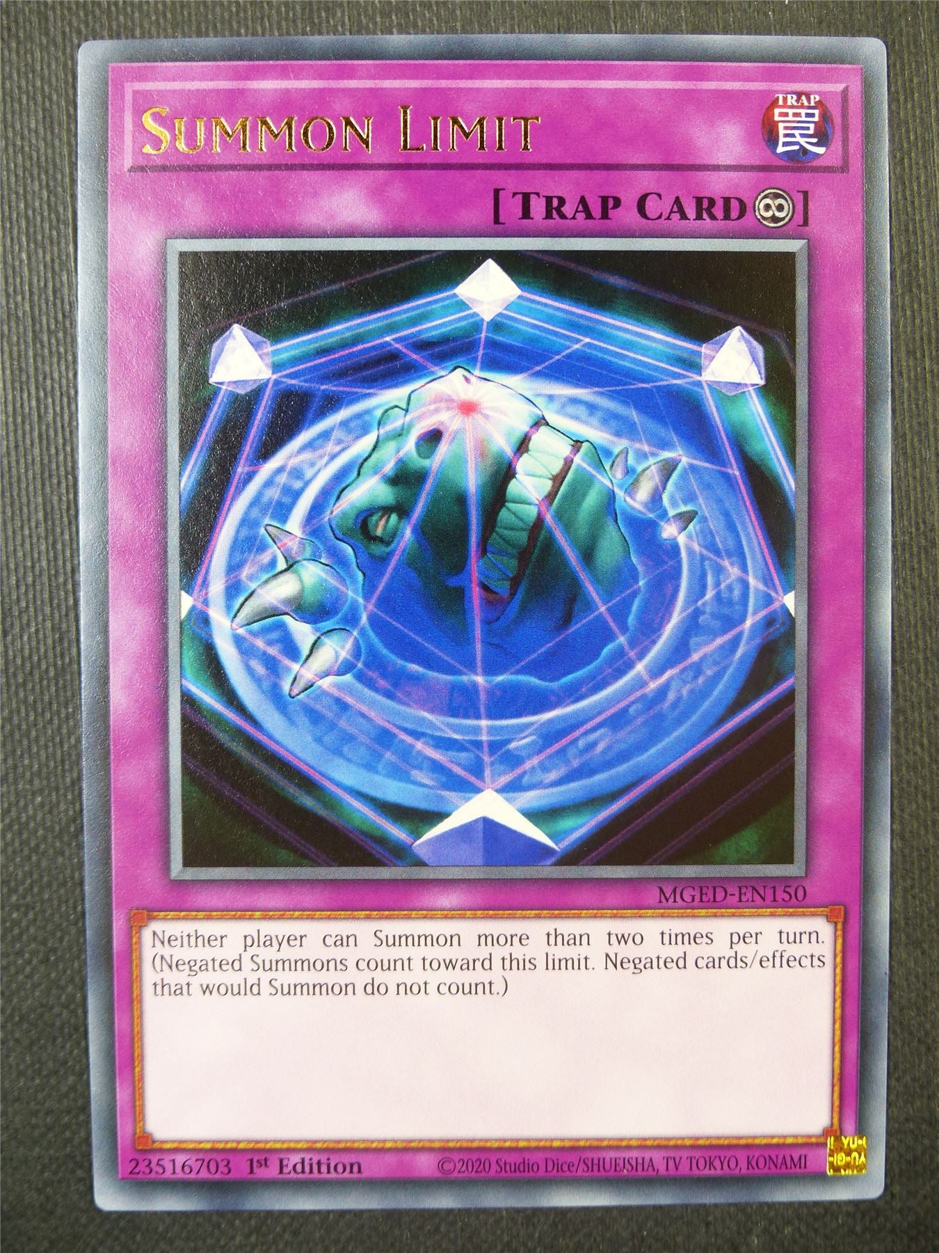 Summon Limit MGED Rare - 1st ed Yugioh Card #8E7