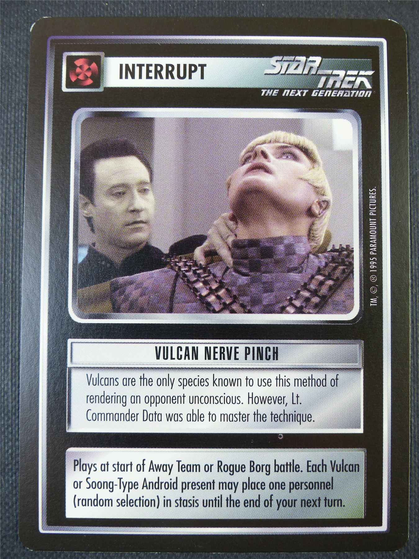 Vulcan Nerve Pinch - NG - Star Trek Card #682