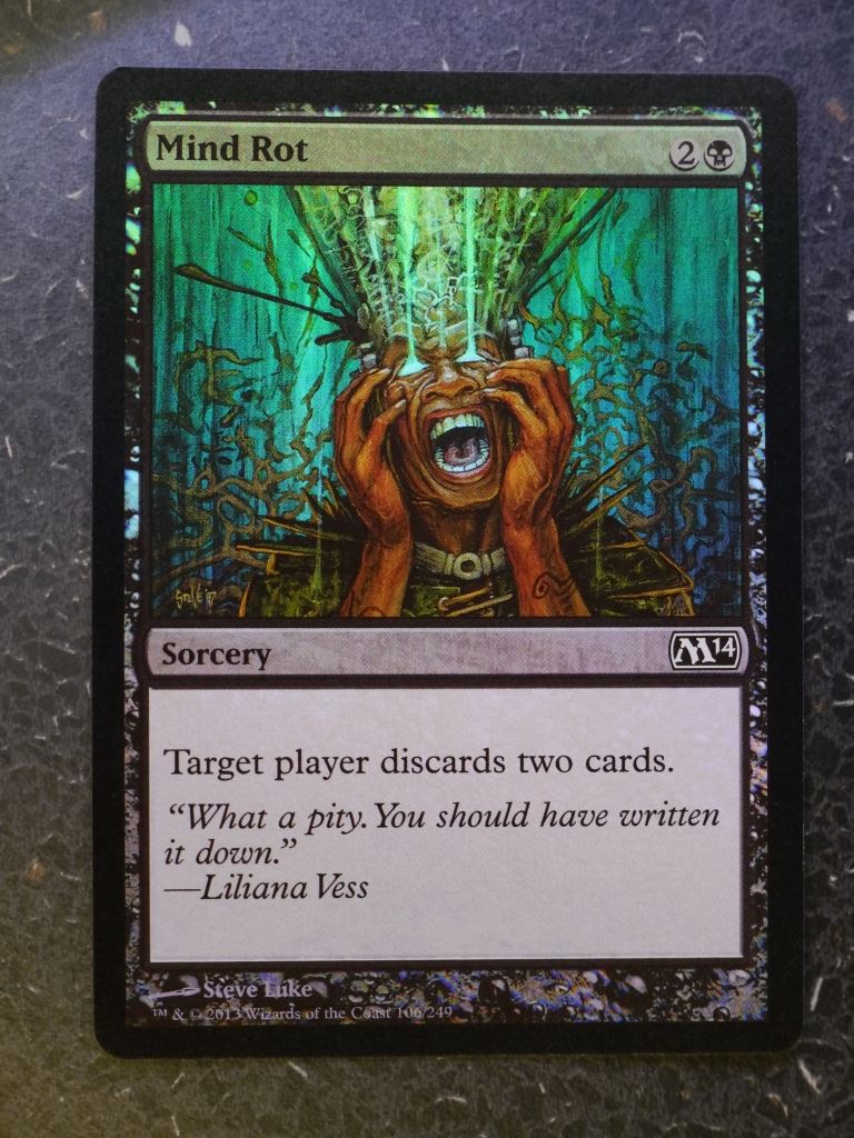 MTG Magic Cards: MIND ROT  FOIL # 4J23