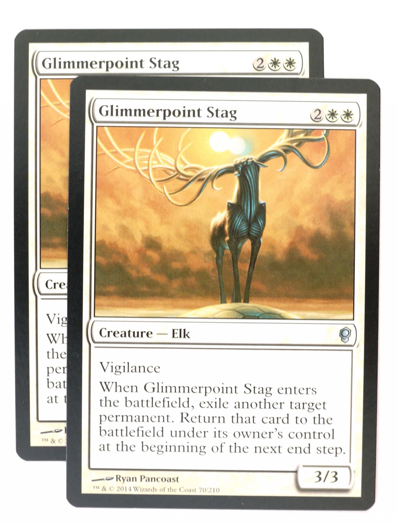 Mtg - Conspiracy - 2x Glimmerpoint Stag