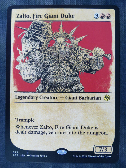 Zalto Fire Giant Duke module art - AFR - Mtg Card #2B6