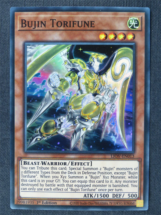 Bujin Torifune LIOV Super Rare - 1st ed Yugioh Cards #385