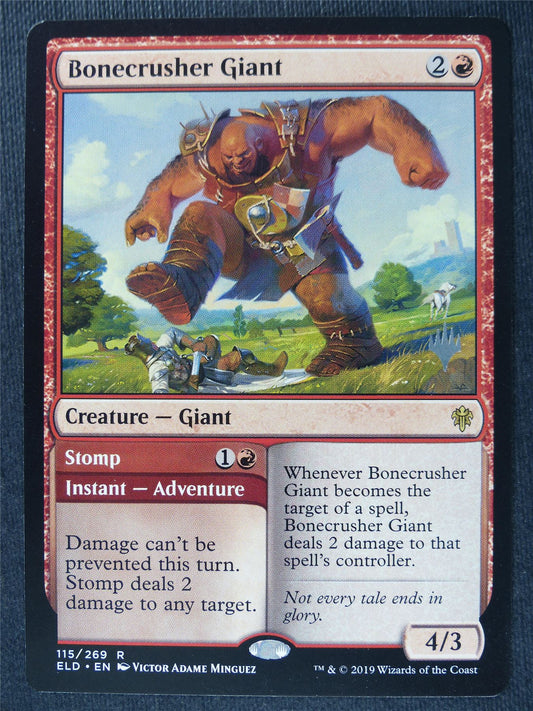 Bonecrusher Giant Promo stamped - Mtg Magic Cards #1MT