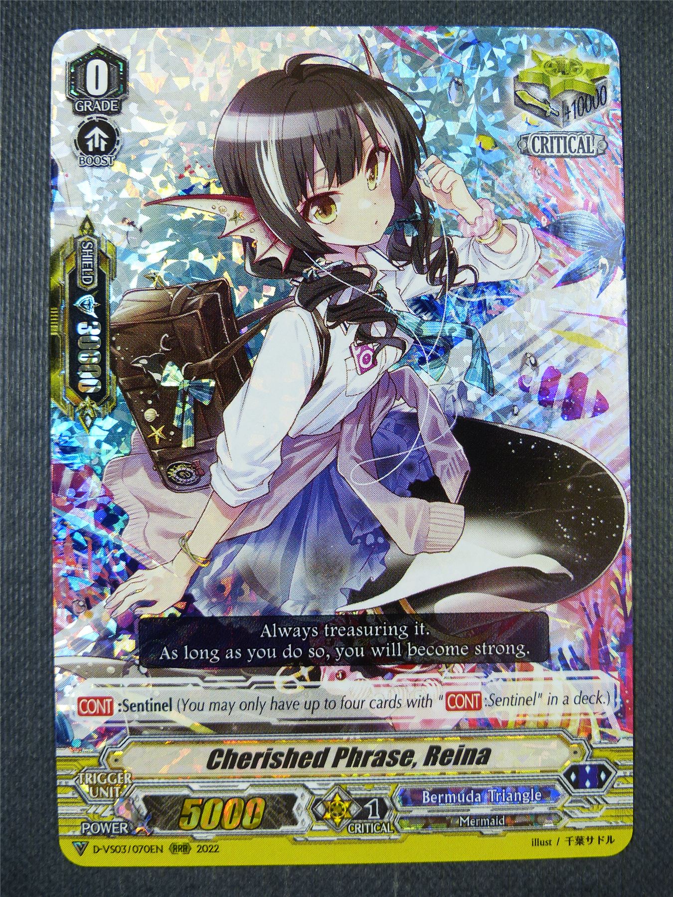 Cherished Phrase Reina D-VS03 RRR - Vanguard Card #7IW