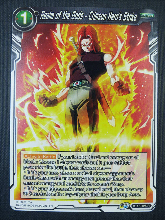 Realm of the Gods - Crimson Hero's Strike R - Dragon Ball Super Card #7W8