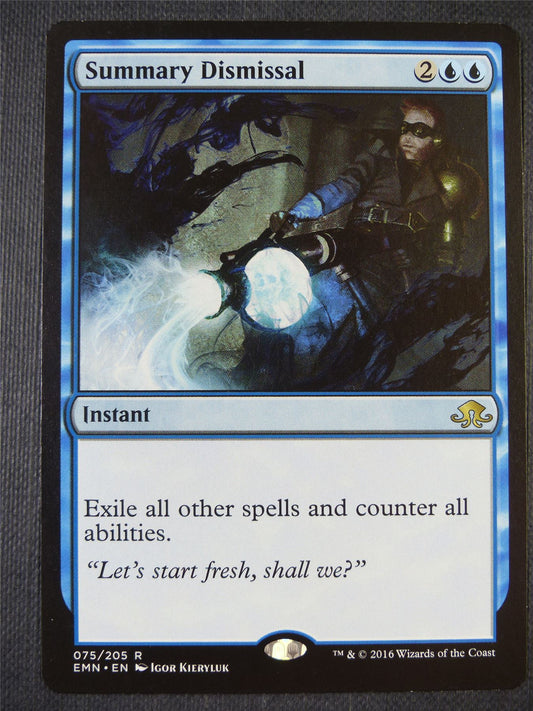 Summary Dismissal - Mtg Card #87Q
