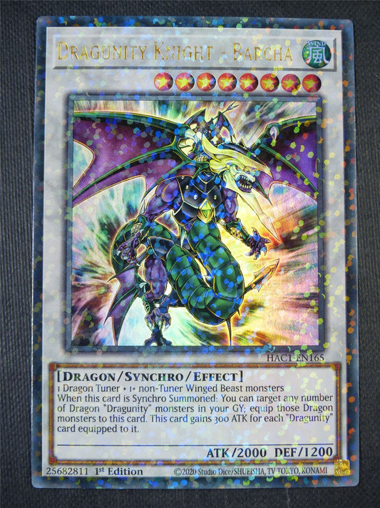 Dragunity Knight - Barcha HAC1 Terminal Rare - 1st ed Yugioh Card #8J8