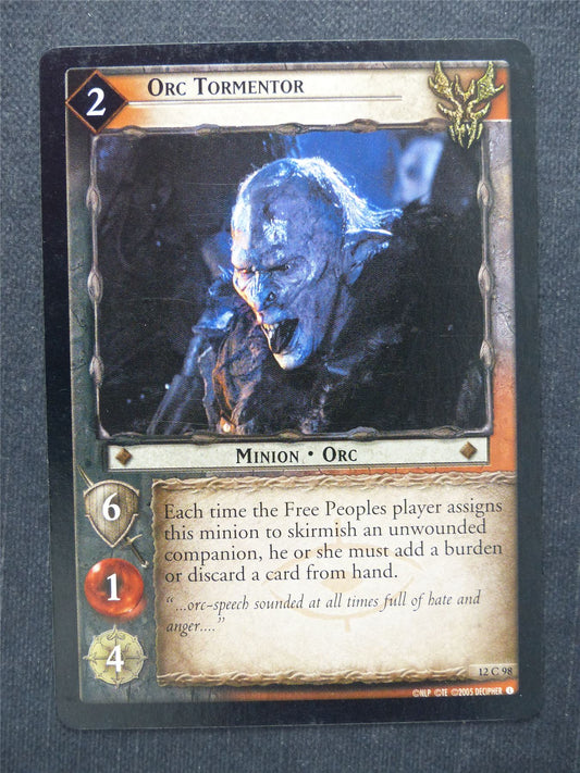 Orc Tormentor 12 C 98 - LotR Cards #LW