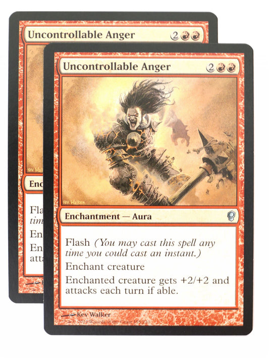 Mtg - Conspiracy - 2x Uncontrollable Anger