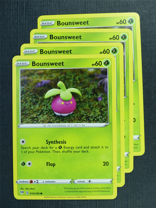 Bounsweet 014/189 x4  - DAA - Pokemon Card #3ER