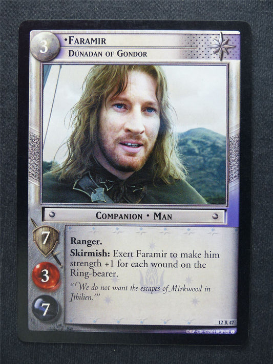 Faramir 12 R 47 - LotR Cards #JK