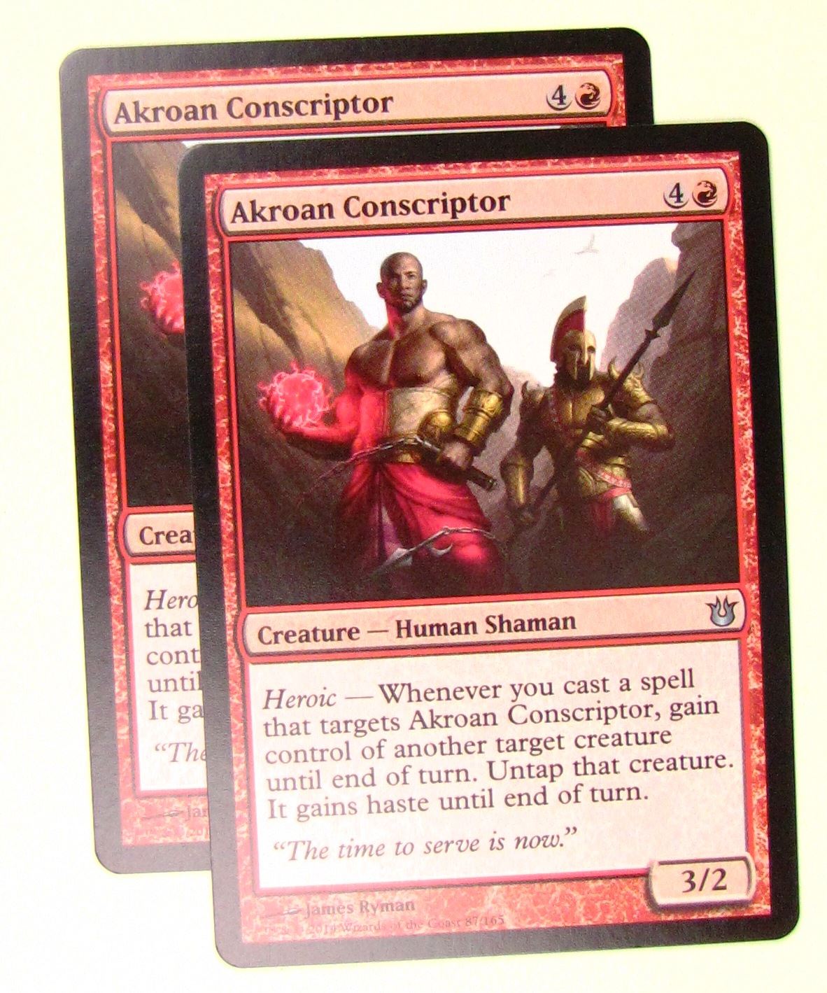 MTG Magic the Gathering Born of the Gods: Akroan Conscriptor x2