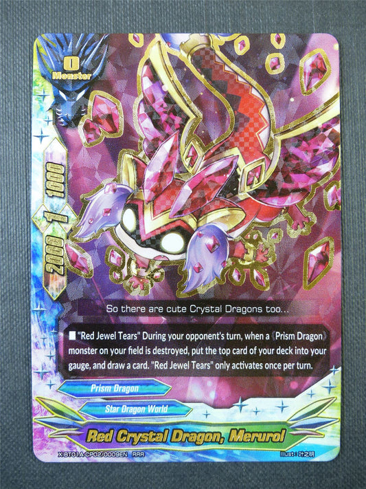 Red Crystal Dragon Merurol RRR - Buddyfight Card #6O