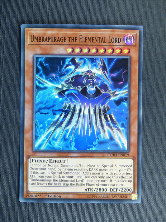 Umbramirage the Elemental Lord CYHO Super Rare - 1st ed - Yugioh Cards #ZI