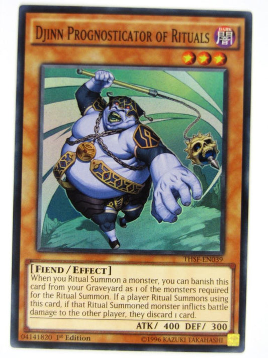 Yugioh Cards: DJINN PROGNOSTICATOR OF RITUALS THSF SUPER RARE # 21F84