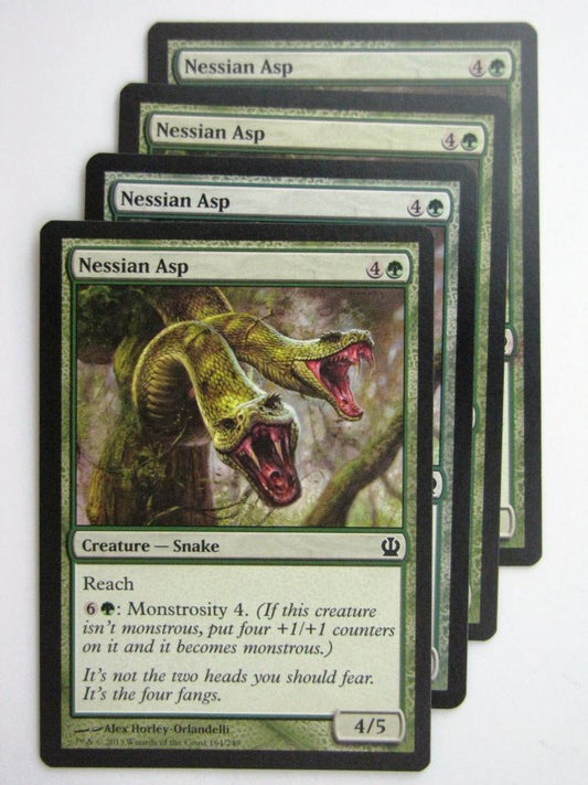 MTG Magic Cards: NESSIAN ASP x4 Theros playset # 23J51