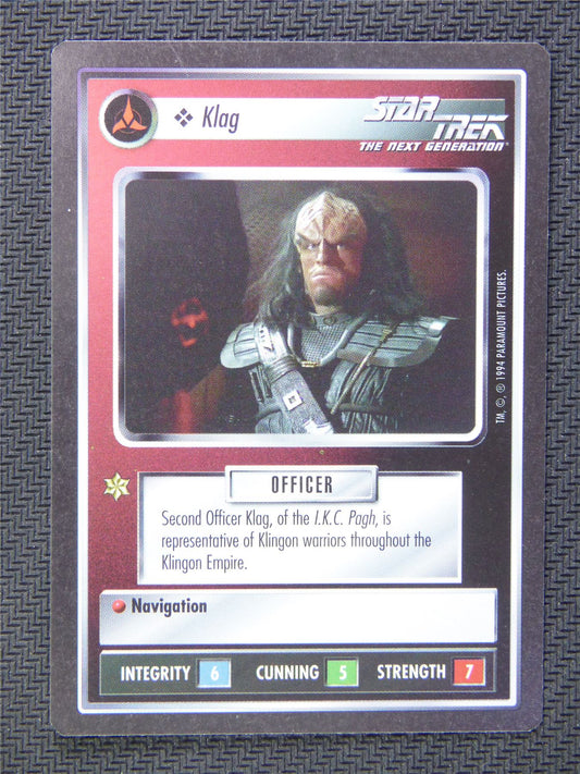 Klag Black Border - Star Trek CCG Next Gen #50B