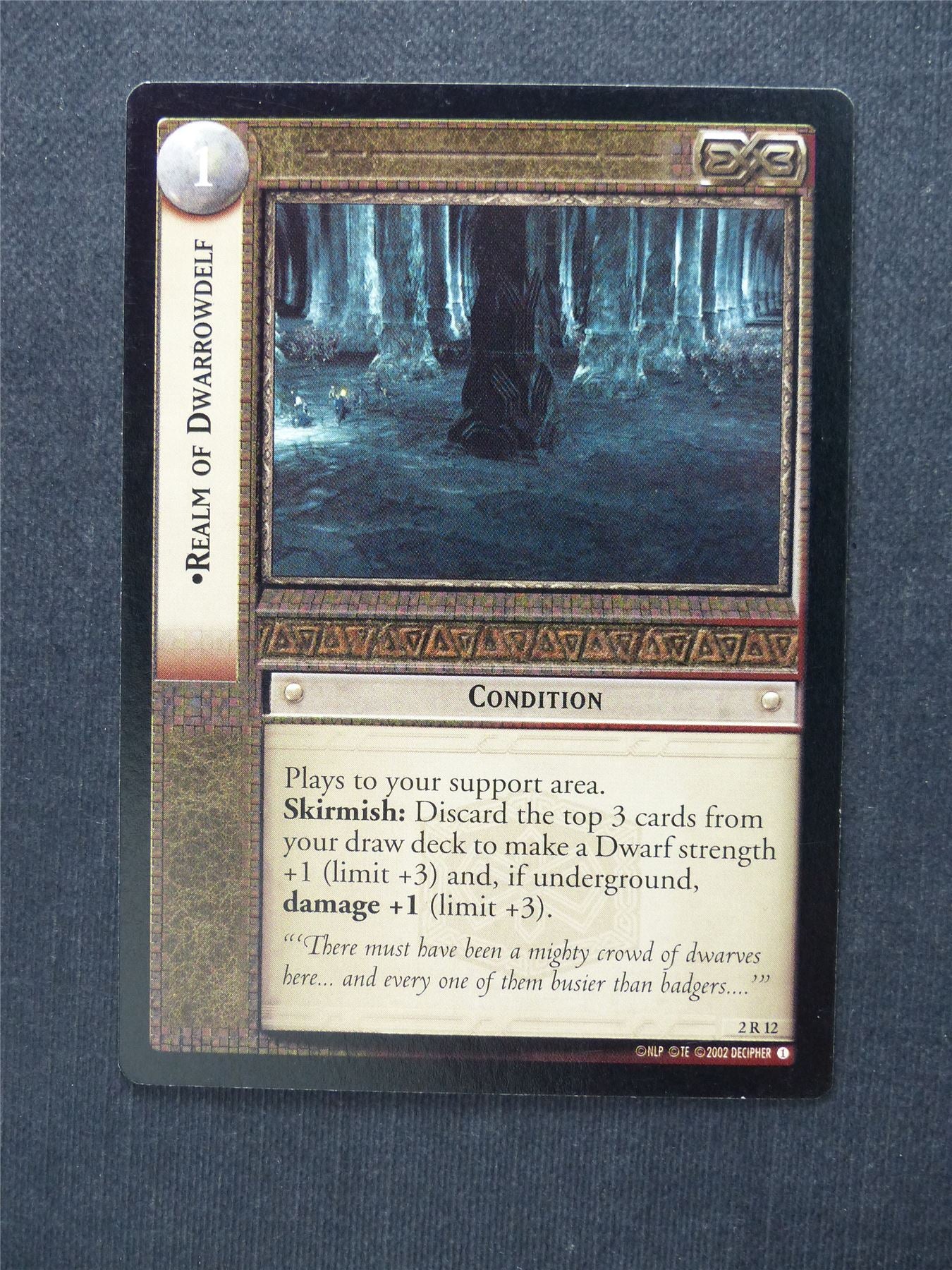 Realm of Dwarrowdelf 2 R 12 - LotR Cards #5L