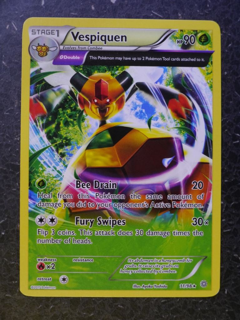 Pokemon Cards:  VESPIQUEN 11/98 RARE # 6B43