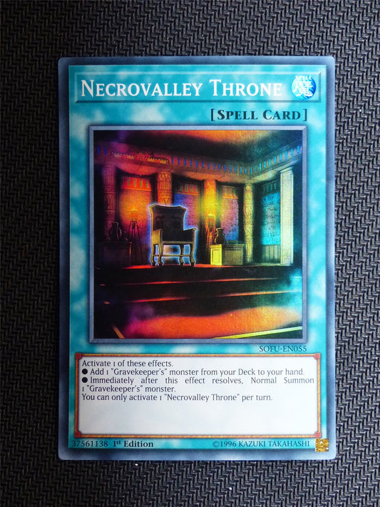 Necrovalley Throne - SOFU - Super Rare - Yugioh Card # 1E43