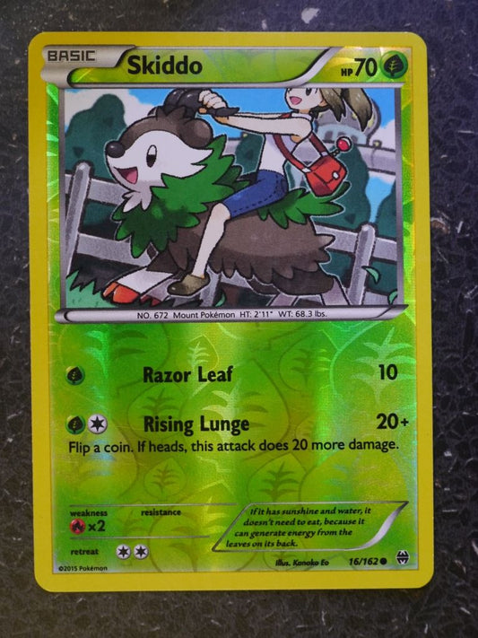 Pokemon Cards: SKIDDO 16/162 REVERSE HOLLOW # 5H97