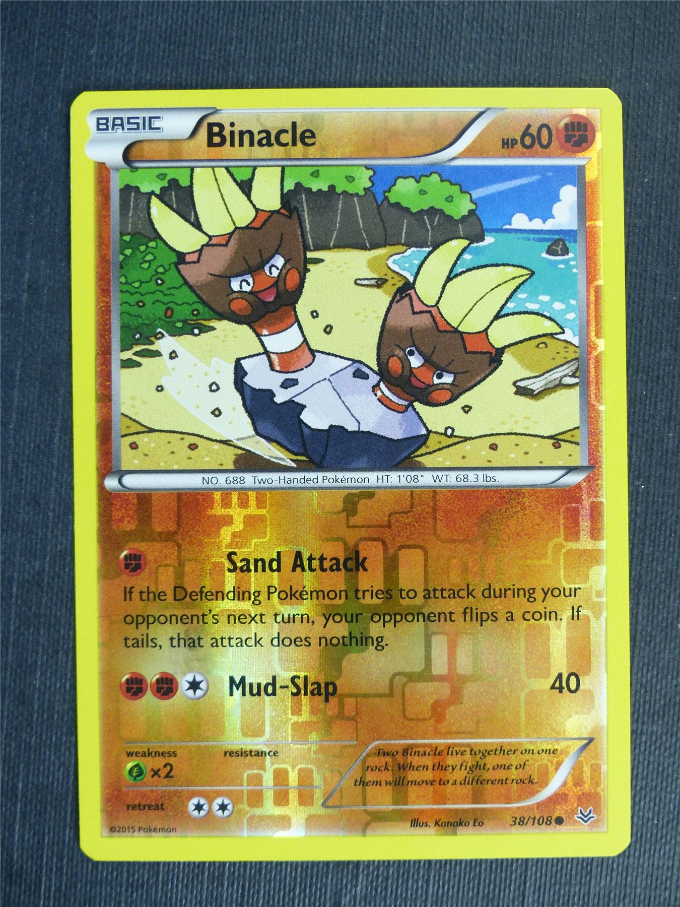 Binacle 38/108 Reverse Holo - Pokemon Cards #2IX