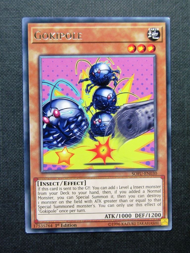 Gokipole SOFU Rare - 1st ed - Yugioh Cards #1HE