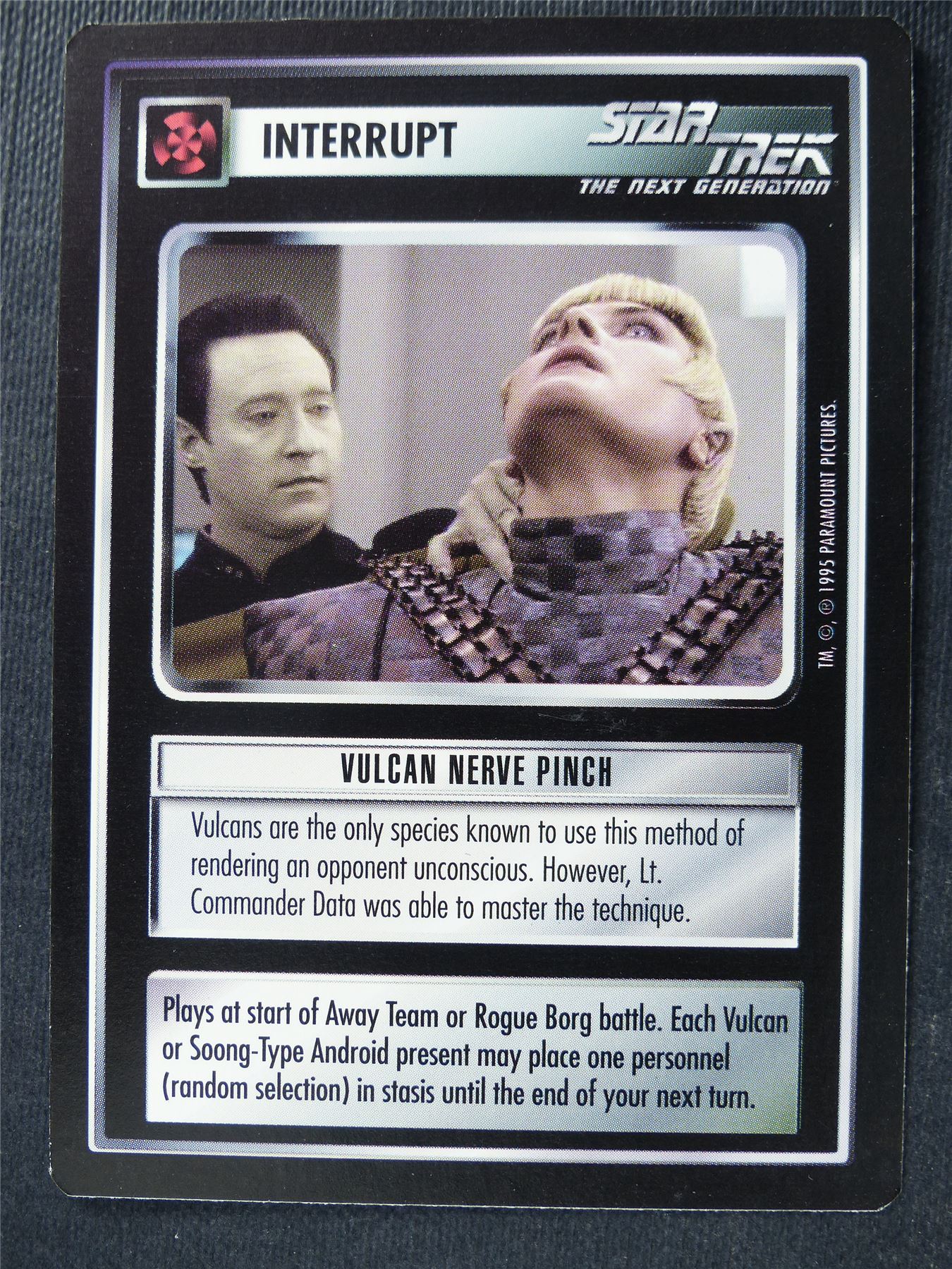 Vulcan Nerve Pinch - NG - Star Trek Card #4SW