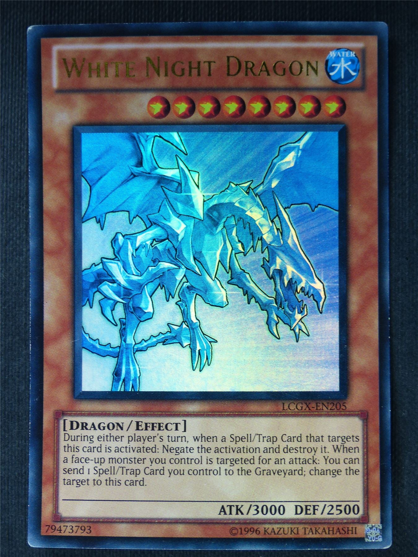 White Night Dragon LCGX Ultra Rare - Yugioh Card #2MS