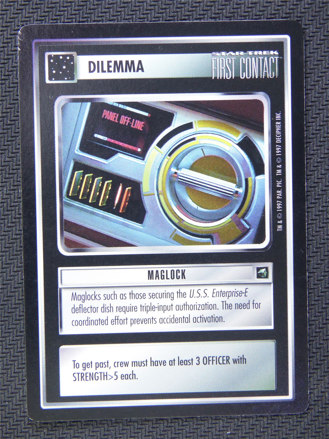 Dilemma Maglock - Star Trek CCG First Contact #56X