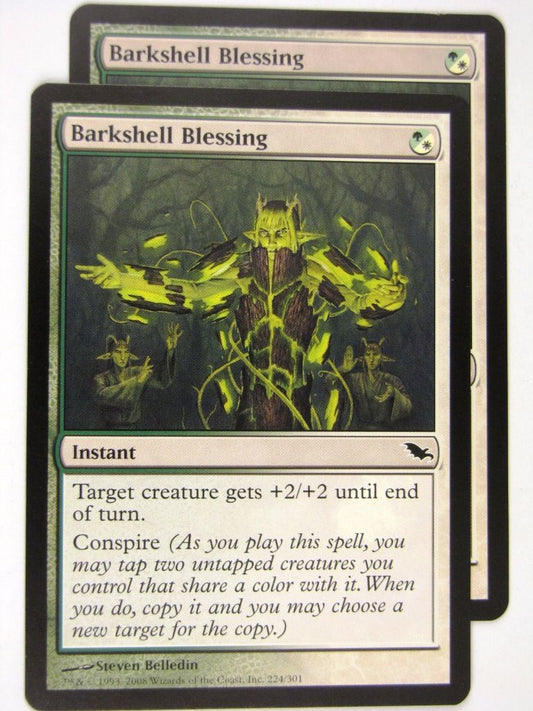 MTG Magic: the Gathering Cards: BARKSHELL BLESSING x2: SHM