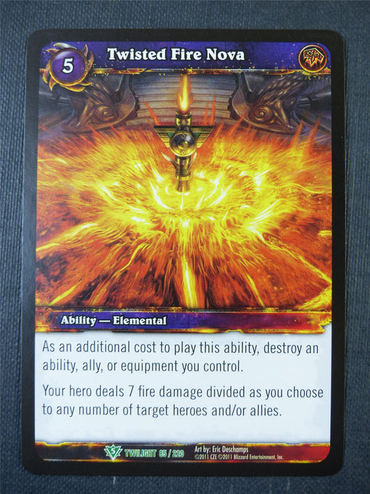 Twisted Fire Nova 85/220 - WoW Card #14Q