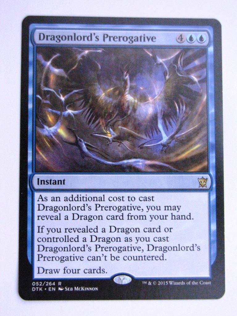 MTG Magic Cards: DRAGONLORD'S PREROGATIVE # 36I48