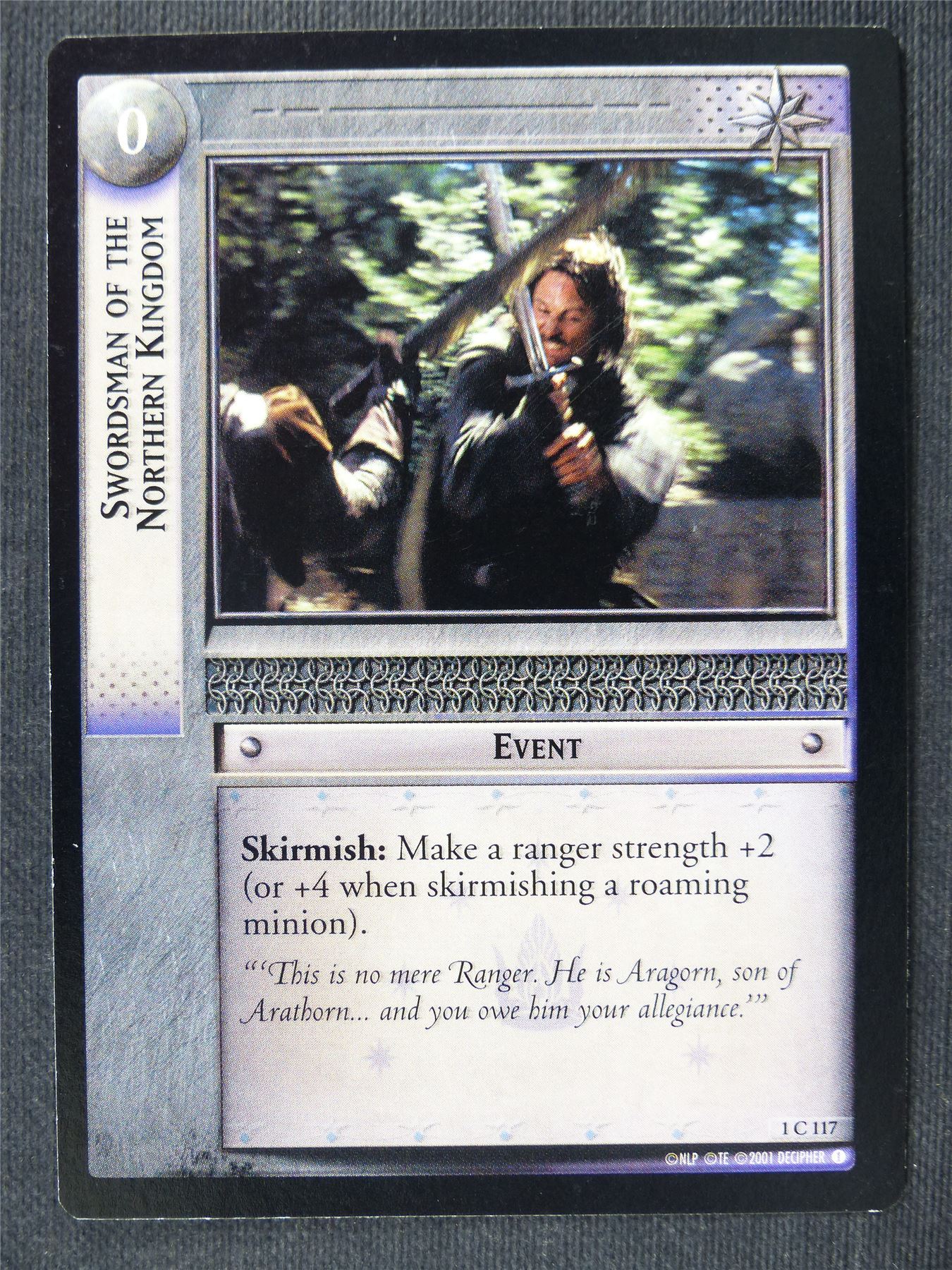 Swordsman of the Northern Kingdom 1 C 117 - LotrR Cards #3FK