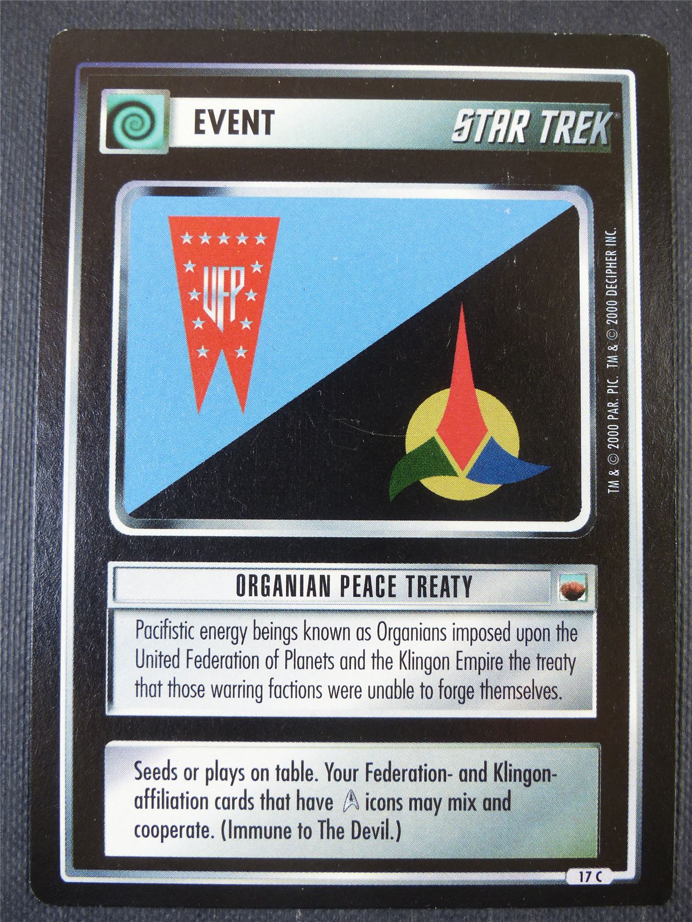 Organian Peace Treaty - Star Trek Card #65W