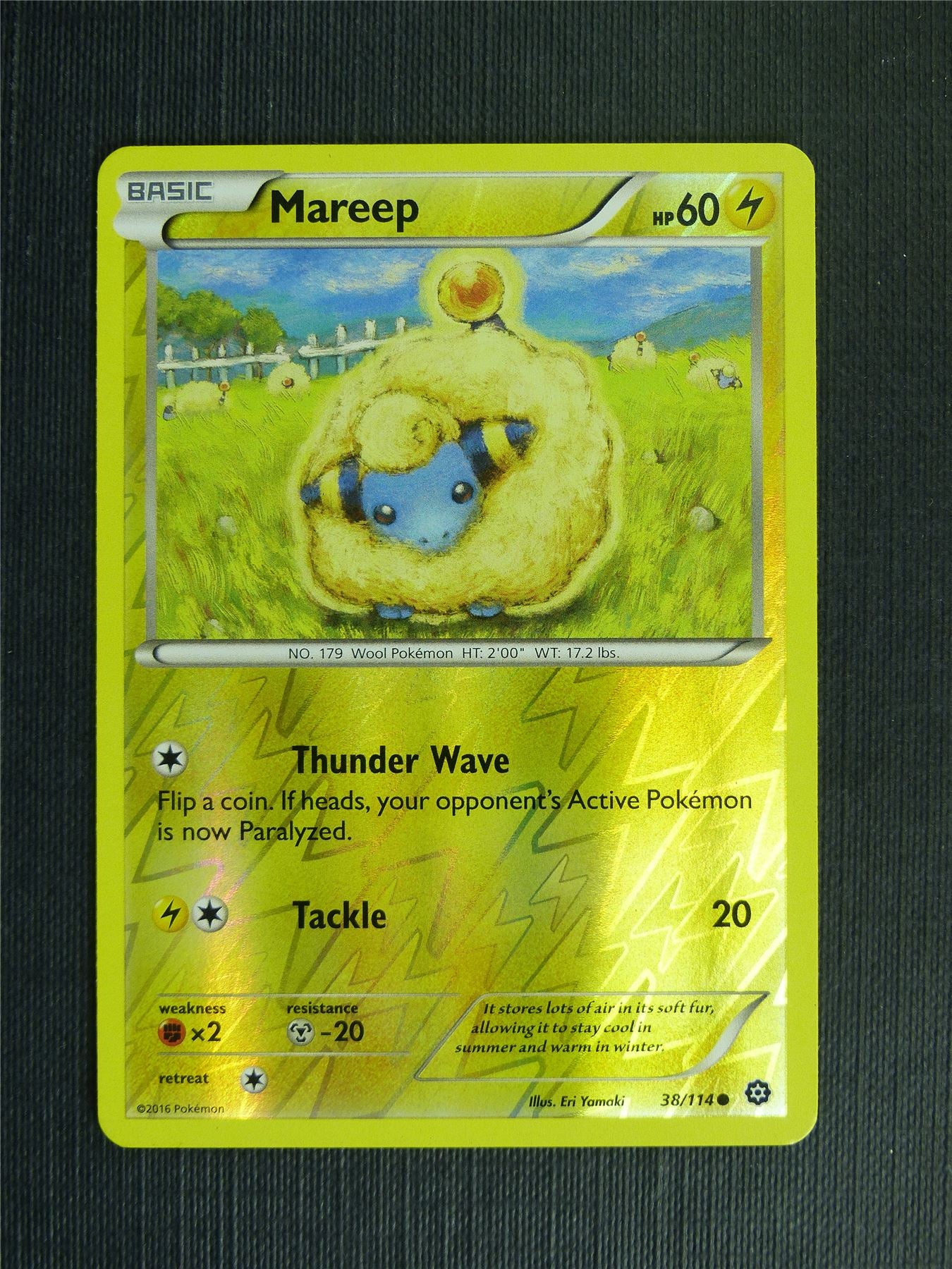 Mareep 38/114 Reverse Holo - Pokemon Cards #1H2