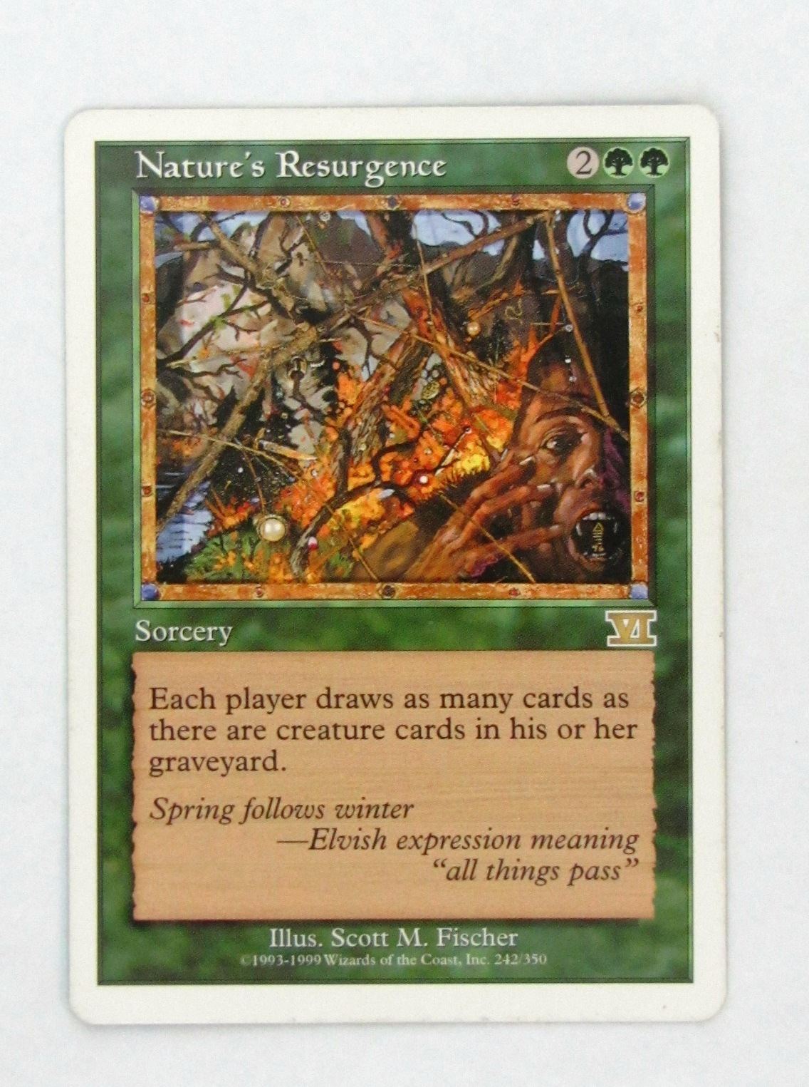 Mtg - NATURES RESURGENCE - Played Rare