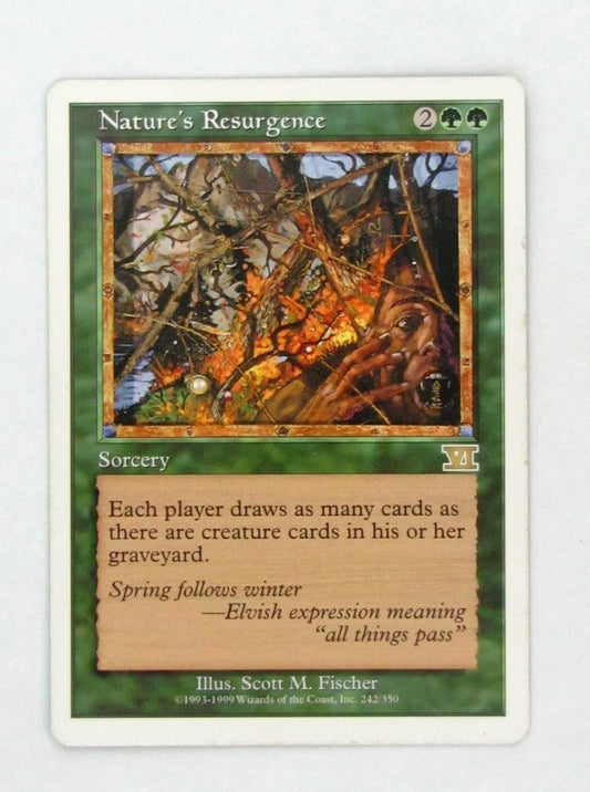 Mtg - NATURES RESURGENCE - Played Rare