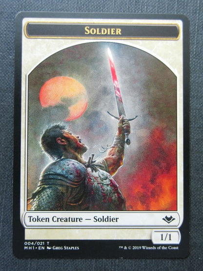 Soldier Rhino Token - Modern Horizons - Mtg Magic Cards # 8A85