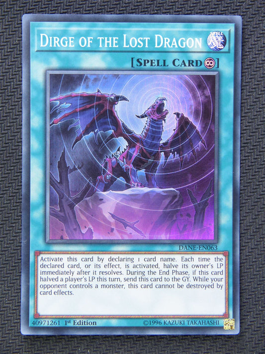 Dirge of the Lost Dragon DANE - Super Rare - Yugioh Card #5TZ