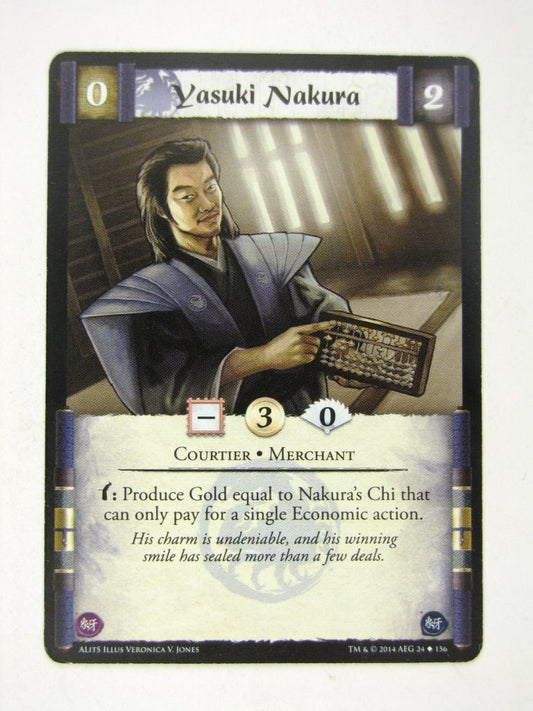 L5R Cards: A Line in the Sands: YASUKI NAKURA # 14H18