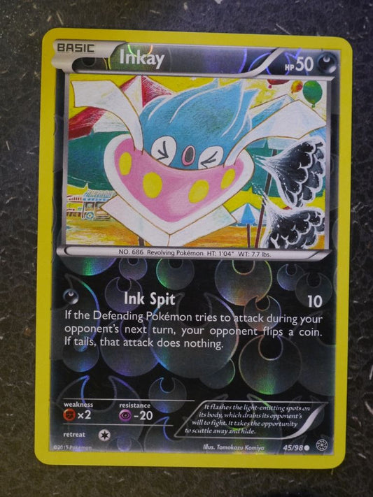 Pokemon Cards: INKAY 45/98 REVERSE HOLLOW # 5G24