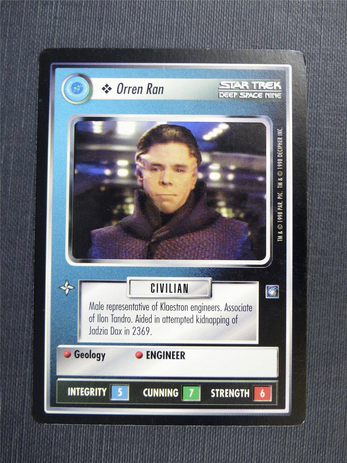 Orren Ran - DS9 - Star Trek Cards #4RX