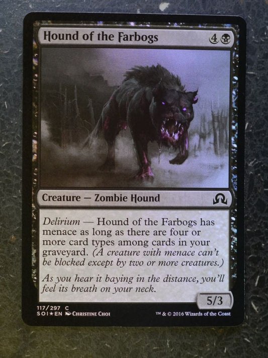 MTG Magic Cards : HOUND OF THE FARBOGS FOIL # 8D7