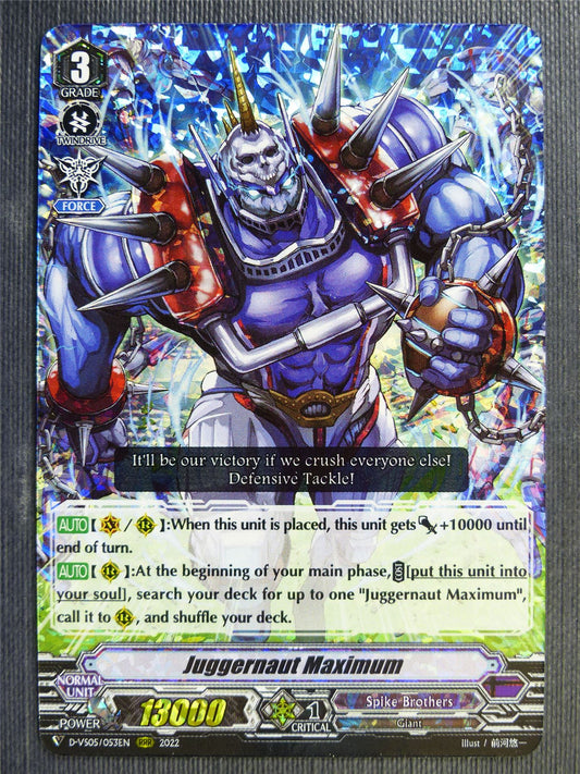 Juggernaut Maximum D-VS05 RRR - Vanguard Card #7WO