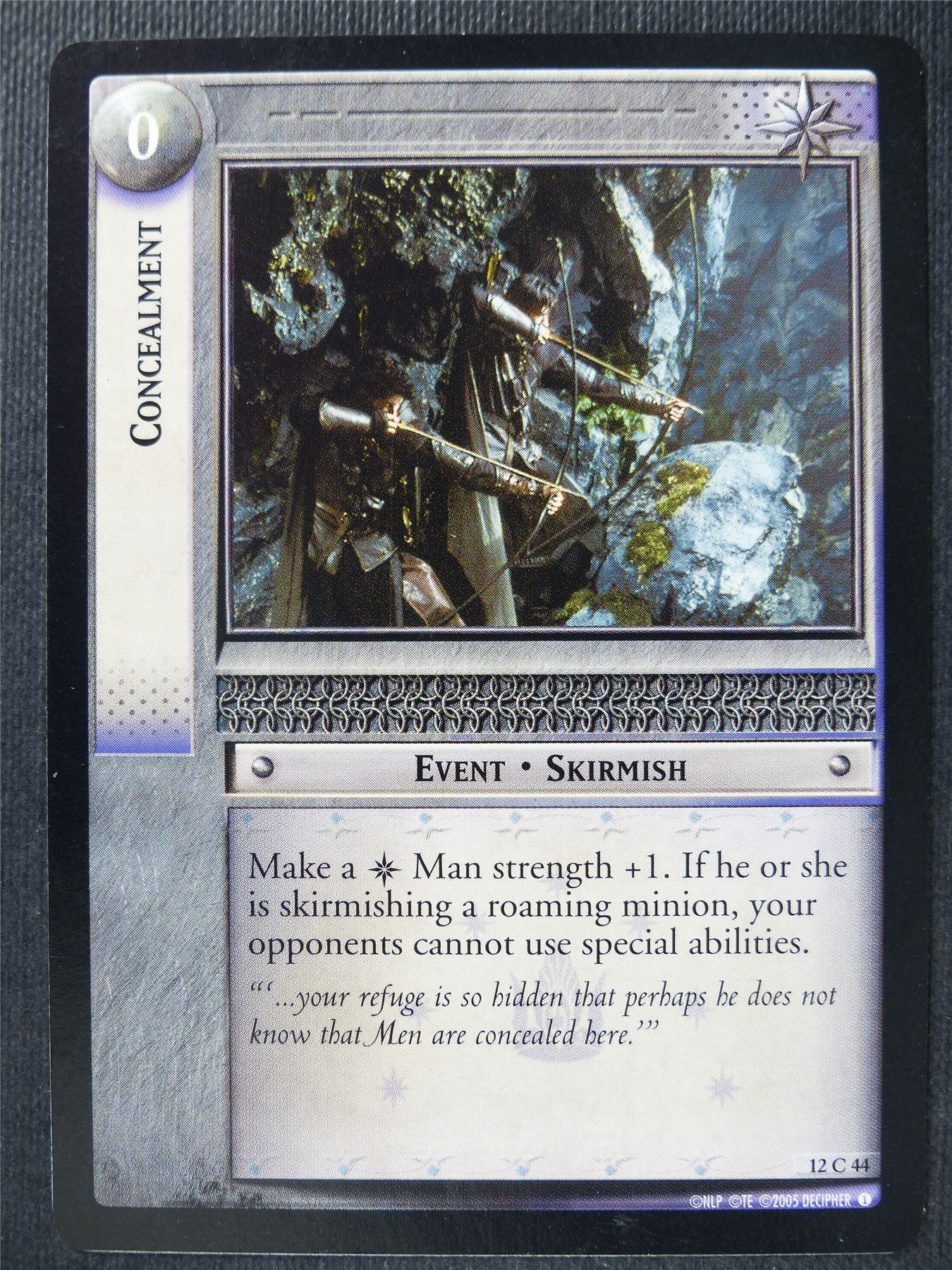 Concealment 12 C 44 - LotR Card #3JH