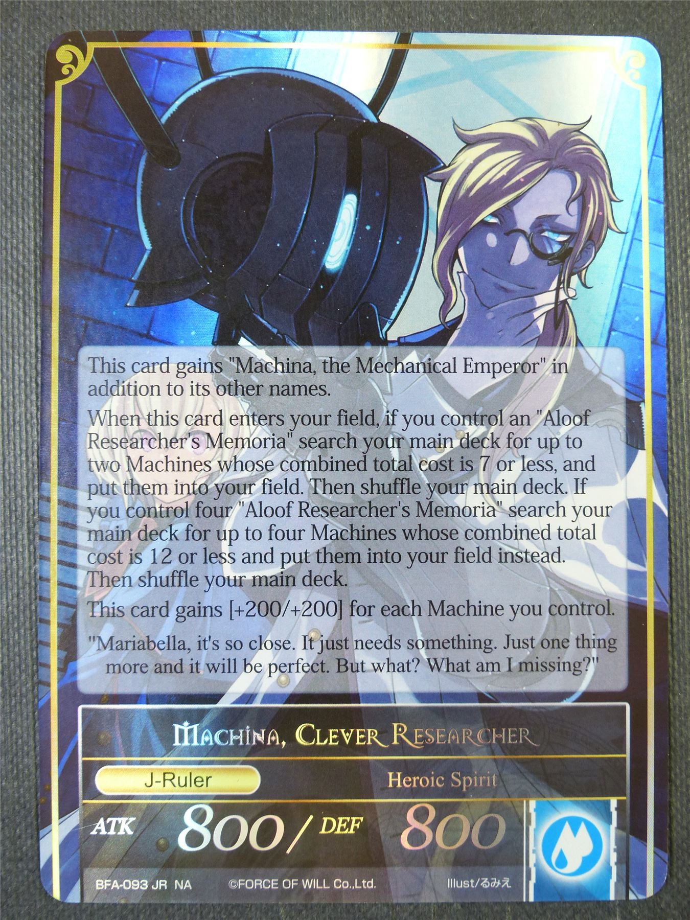 Machina Clever Researcher Foil - Force of Will Card #29B