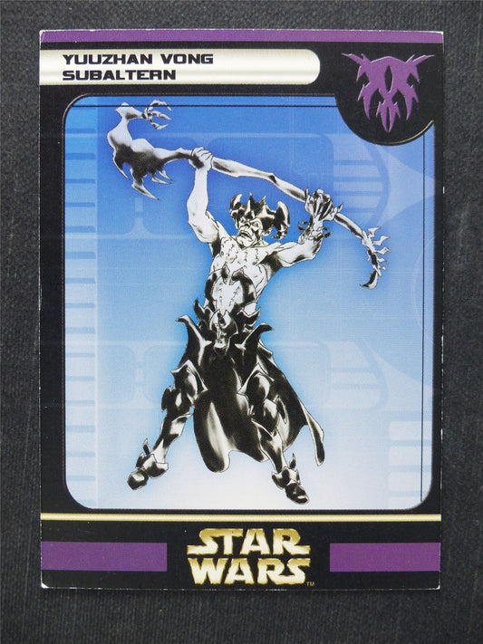 Yuuzhan Vong Subaltern 59/60 - Star Wars Miniatures Spare Cards #B3