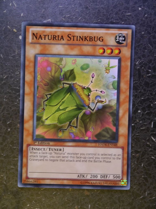 Yugioh Cards:NATURIA STINKBUG HA04 SUPER RARE # 2H10